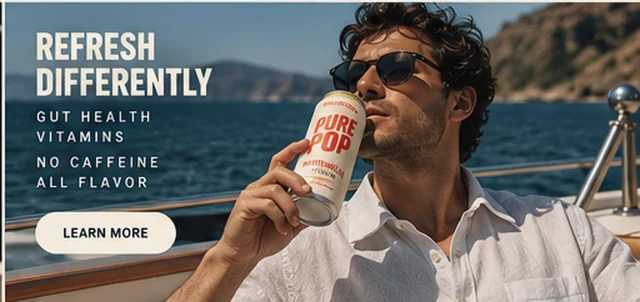 Pure Pop in a coastal lifestyle campaign